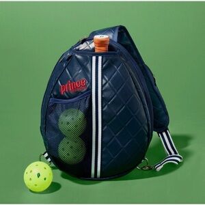 🆕Prince X Target Collaboration- Quilted Sling Backpack for Pickleball, Navy, NWT